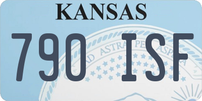 KS license plate 790ISF