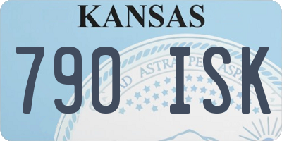 KS license plate 790ISK