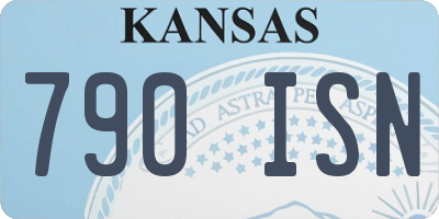 KS license plate 790ISN
