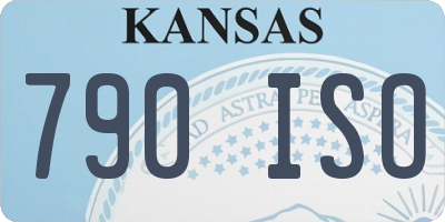 KS license plate 790ISO