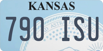 KS license plate 790ISU