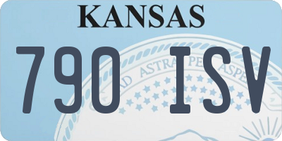 KS license plate 790ISV