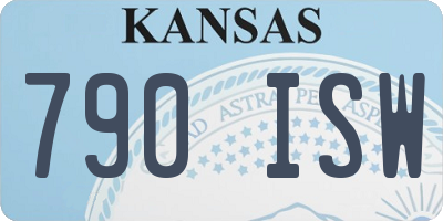 KS license plate 790ISW