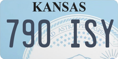 KS license plate 790ISY