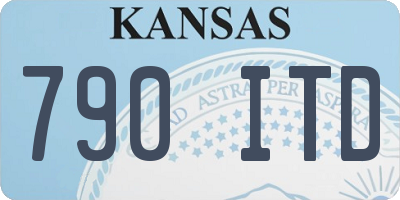 KS license plate 790ITD