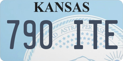 KS license plate 790ITE