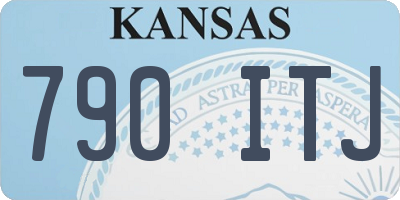 KS license plate 790ITJ