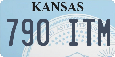 KS license plate 790ITM