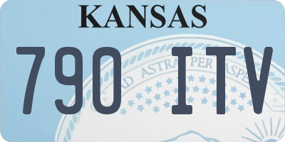 KS license plate 790ITV