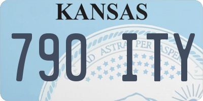 KS license plate 790ITY