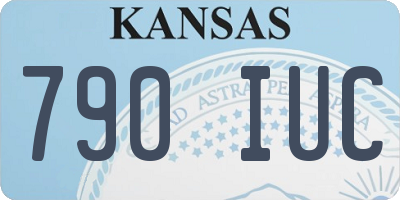 KS license plate 790IUC