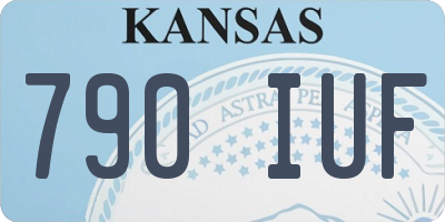 KS license plate 790IUF
