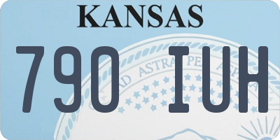 KS license plate 790IUH