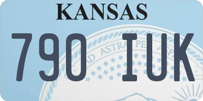 KS license plate 790IUK