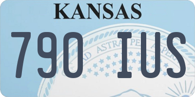 KS license plate 790IUS