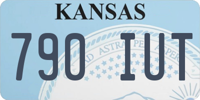 KS license plate 790IUT