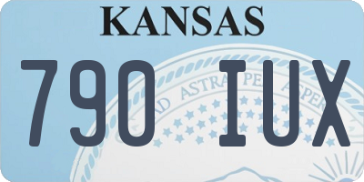 KS license plate 790IUX
