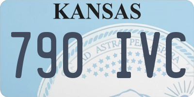 KS license plate 790IVC