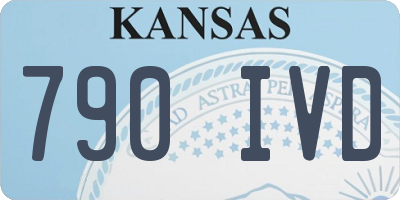 KS license plate 790IVD