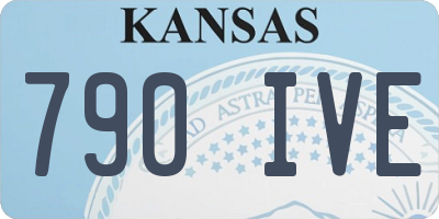 KS license plate 790IVE