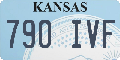 KS license plate 790IVF