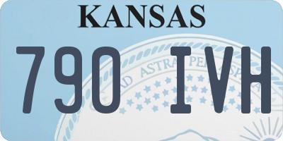 KS license plate 790IVH