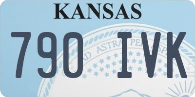 KS license plate 790IVK