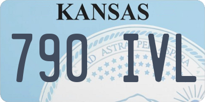 KS license plate 790IVL