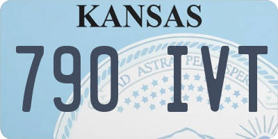 KS license plate 790IVT