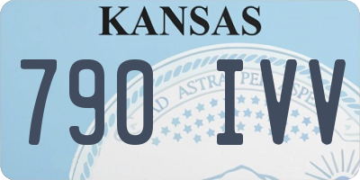 KS license plate 790IVV