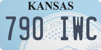 KS license plate 790IWC