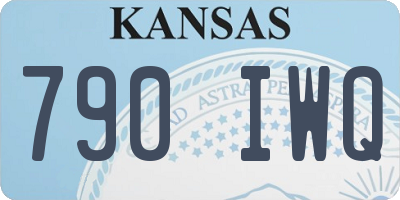 KS license plate 790IWQ