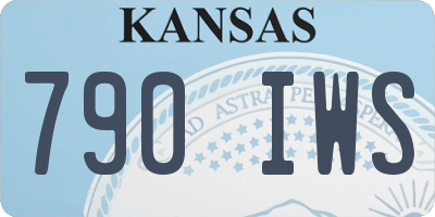 KS license plate 790IWS