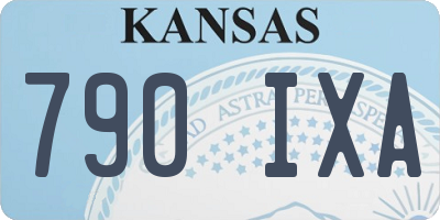 KS license plate 790IXA