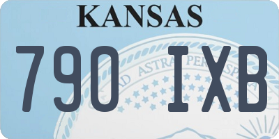 KS license plate 790IXB