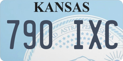 KS license plate 790IXC