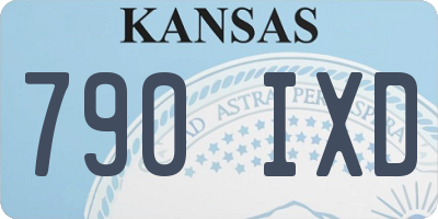 KS license plate 790IXD