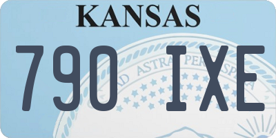 KS license plate 790IXE