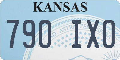 KS license plate 790IXO