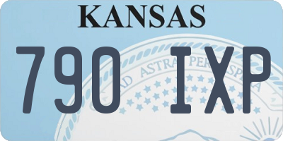 KS license plate 790IXP