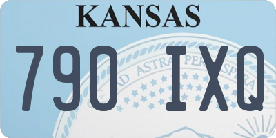 KS license plate 790IXQ