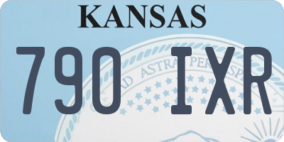KS license plate 790IXR