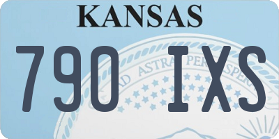 KS license plate 790IXS