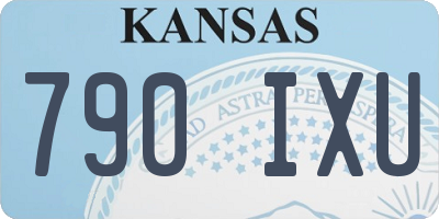 KS license plate 790IXU
