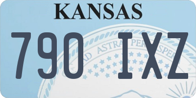 KS license plate 790IXZ