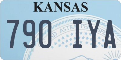 KS license plate 790IYA