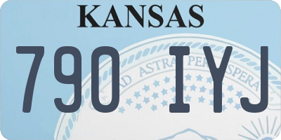 KS license plate 790IYJ