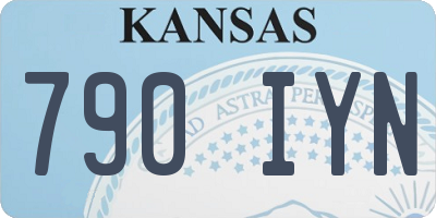 KS license plate 790IYN