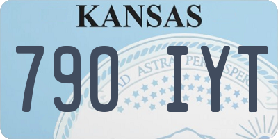 KS license plate 790IYT