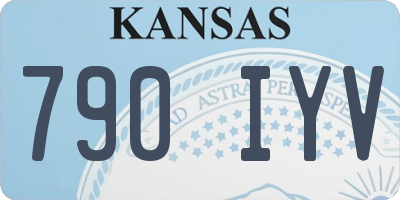 KS license plate 790IYV
